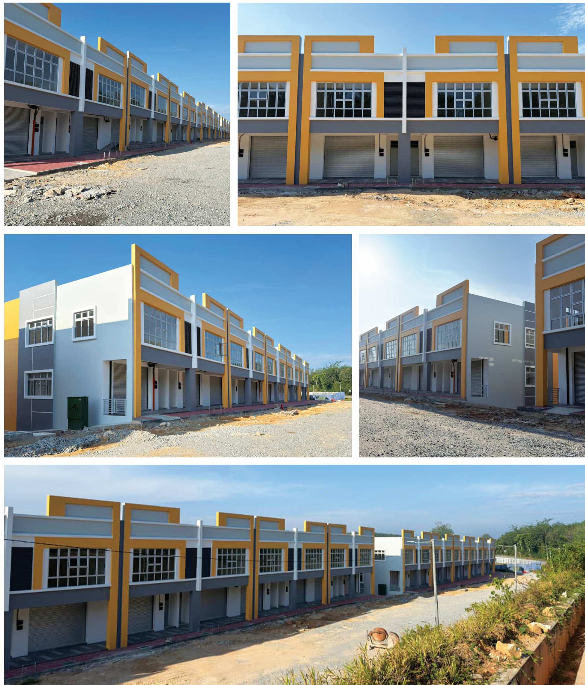 Pocon Construction commercial shop office row, Batu Pahat region