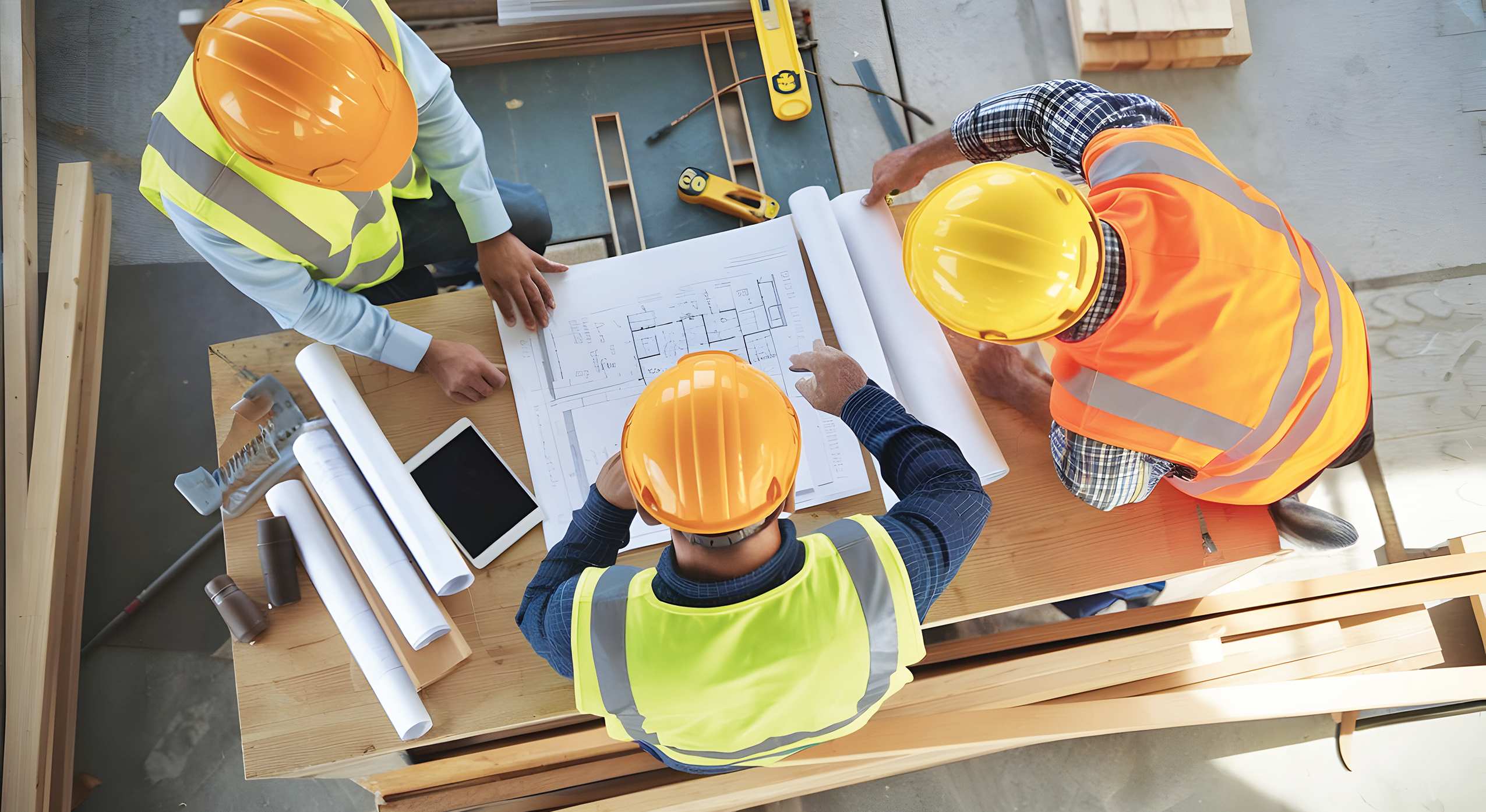 On-site coordination with trade partners